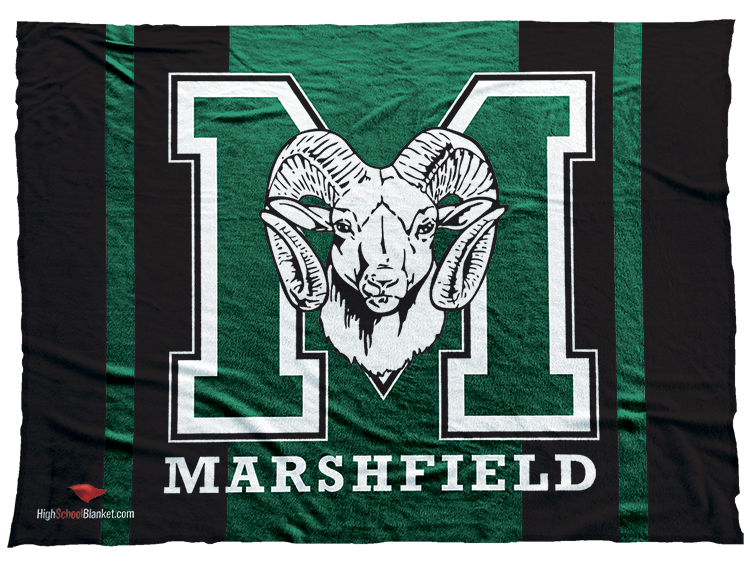 Marshfeild Rams Baseball Marshfield - GroupRateIt Blankets