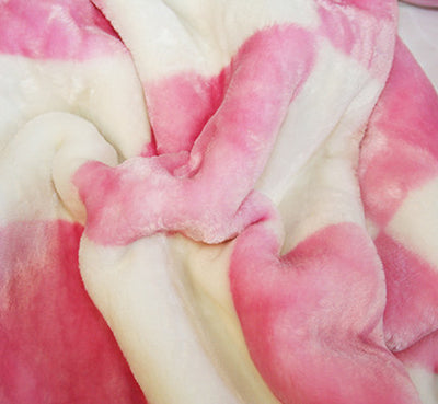 Wanna Race Plush Blanket Pink