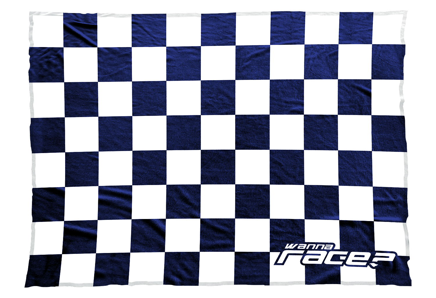 Wanna Race Blankets Dark Blue