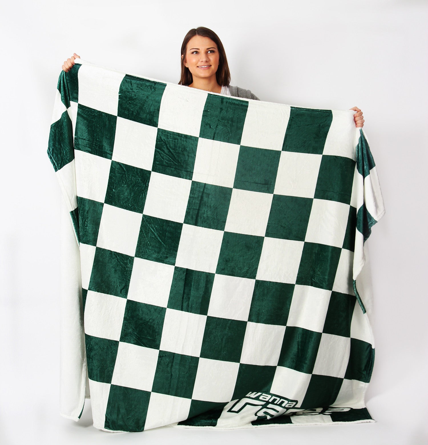 Wanna Race Blankets Dark Green