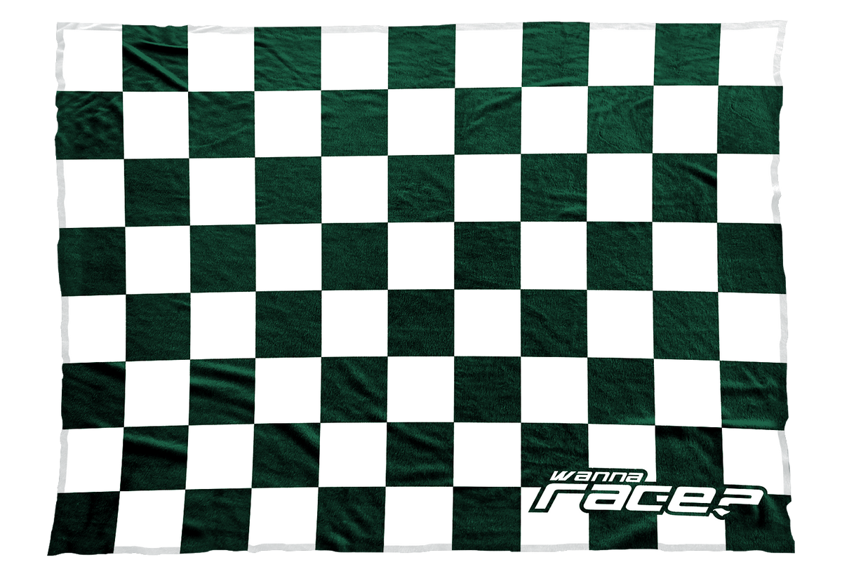 Wanna Race Blankets Dark Green