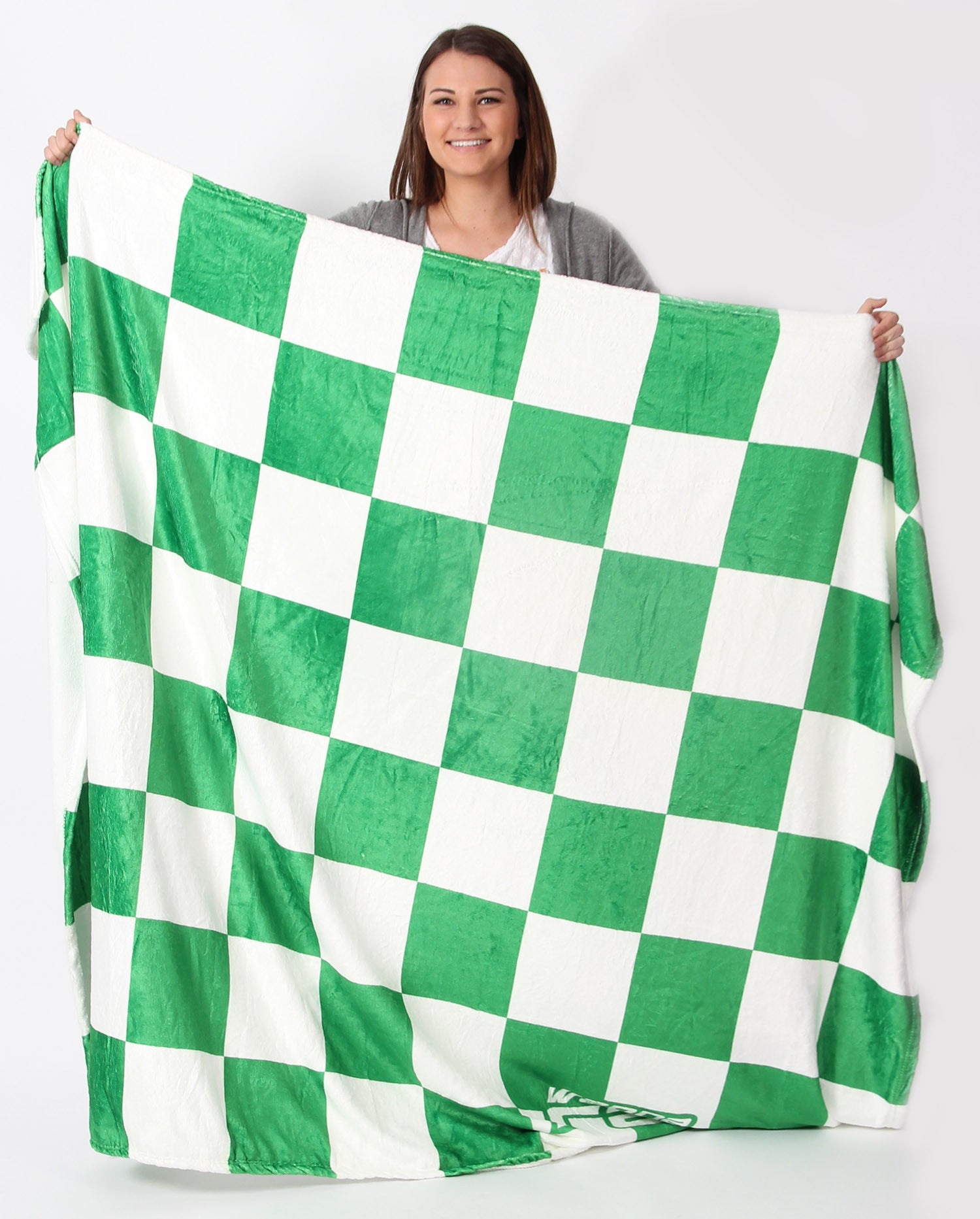 Wanna Race Blankets Light Green