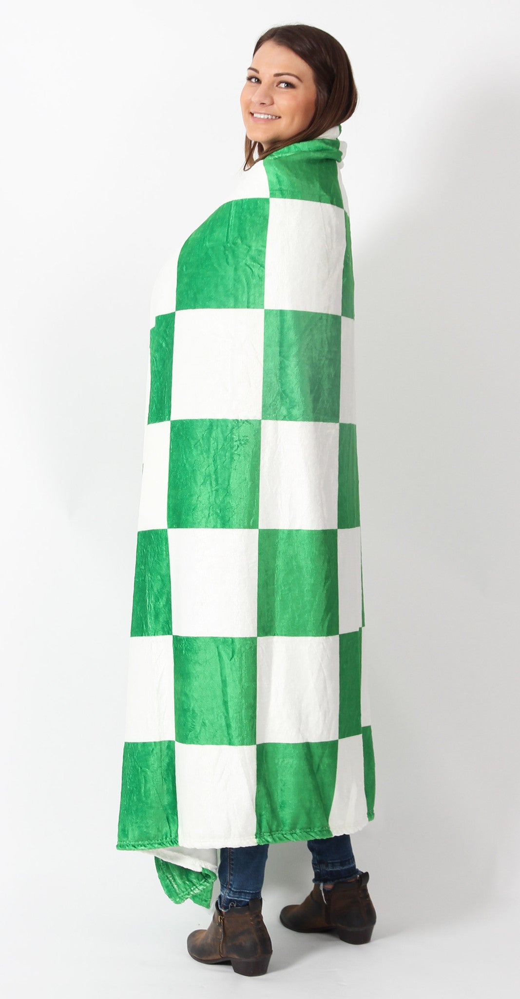 Wanna Race Blankets Light Green