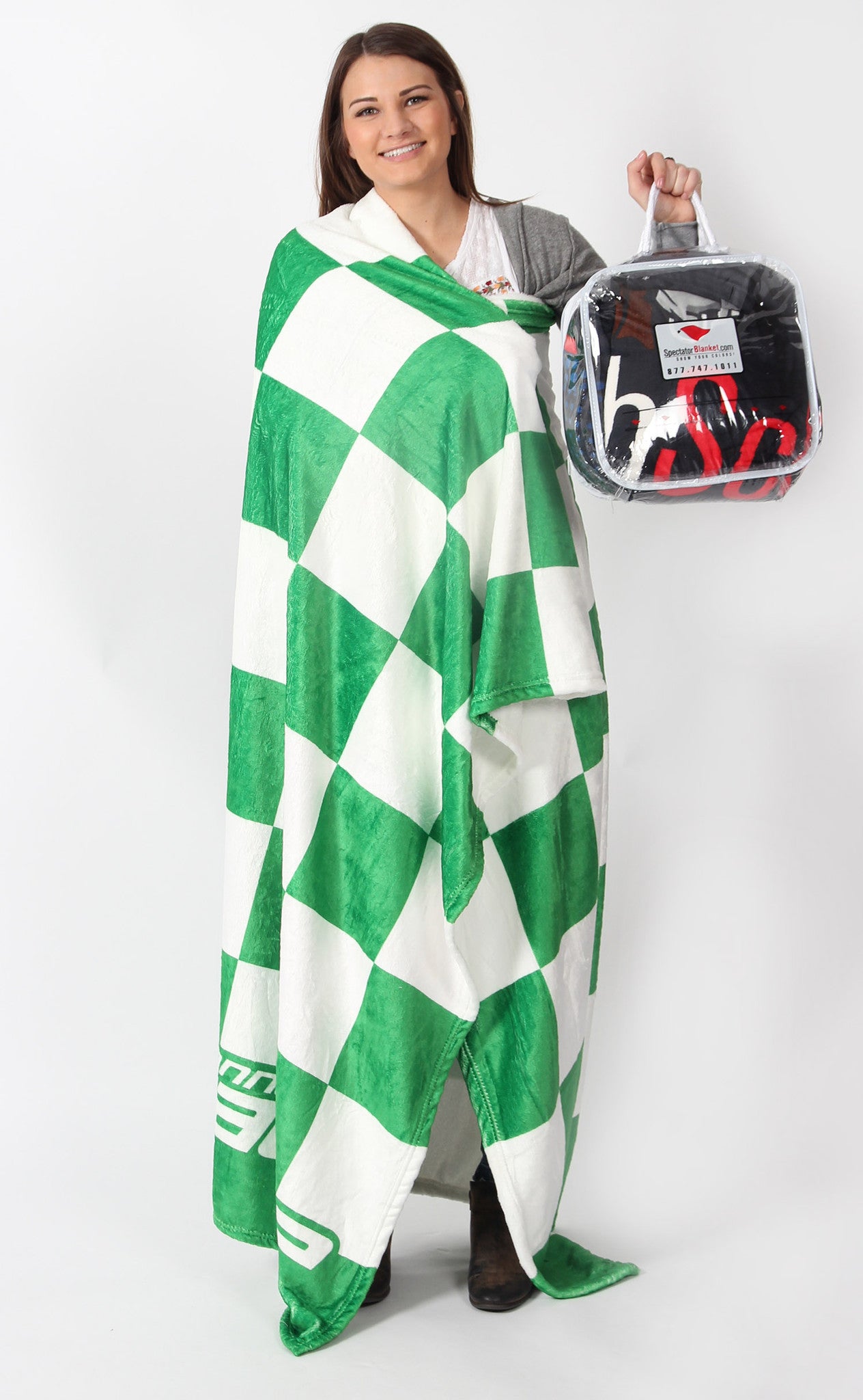 Wanna Race Blankets Light Green