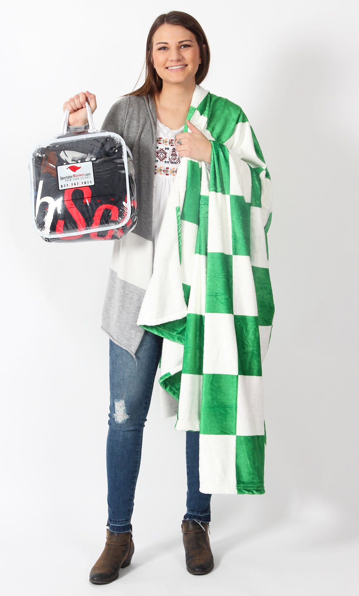 Wanna Race Blankets Light Green