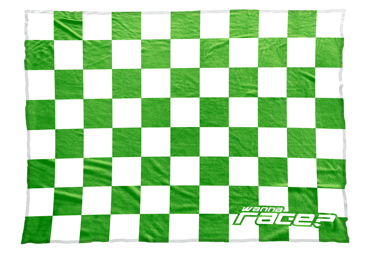 Wanna Race Blankets Light Green