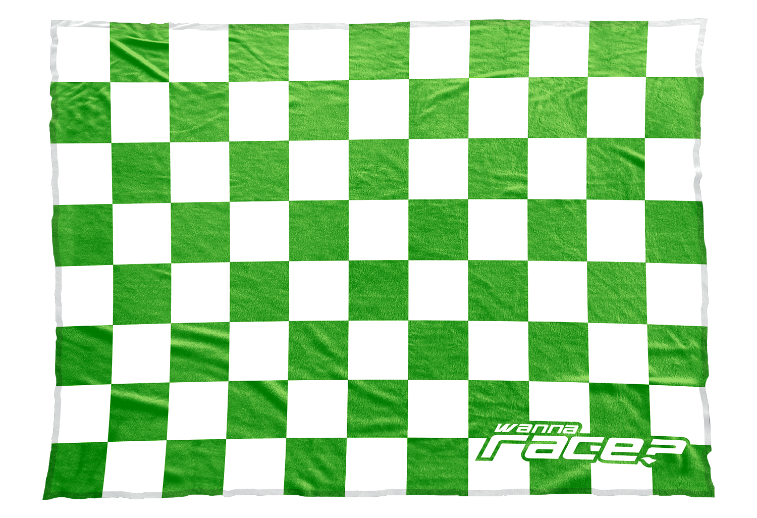Wanna Race Blankets Light Green