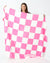 Wanna Race Plush Blanket Pink