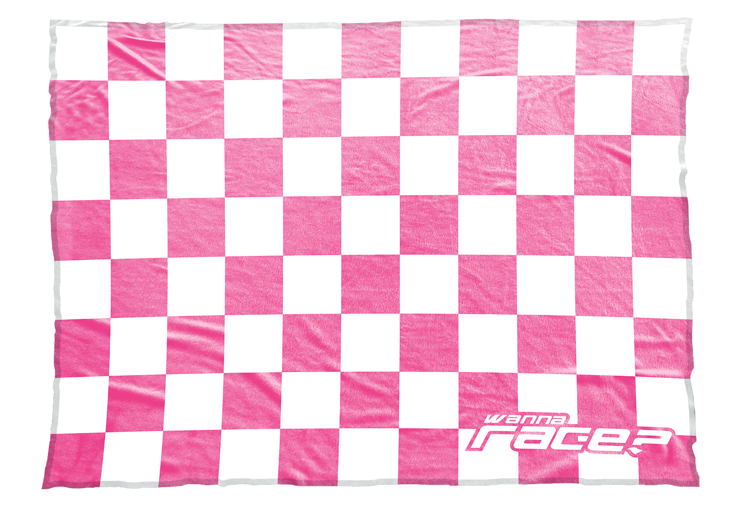 Wanna Race blanket in bright pink